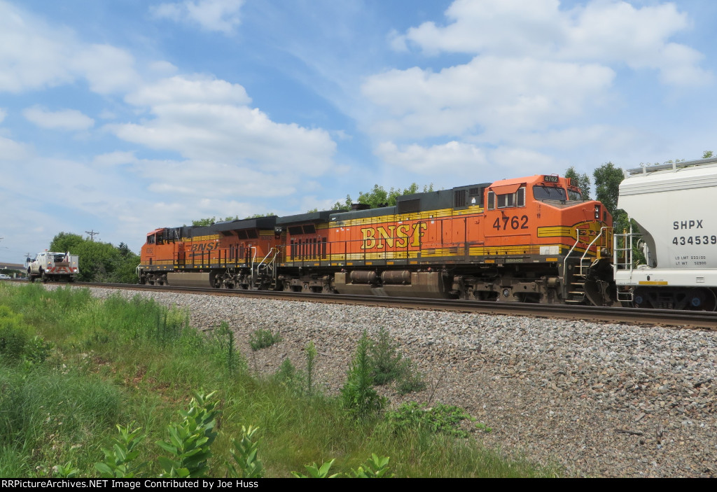 A Track Inspector Trys A Race With BNSF 8362 West